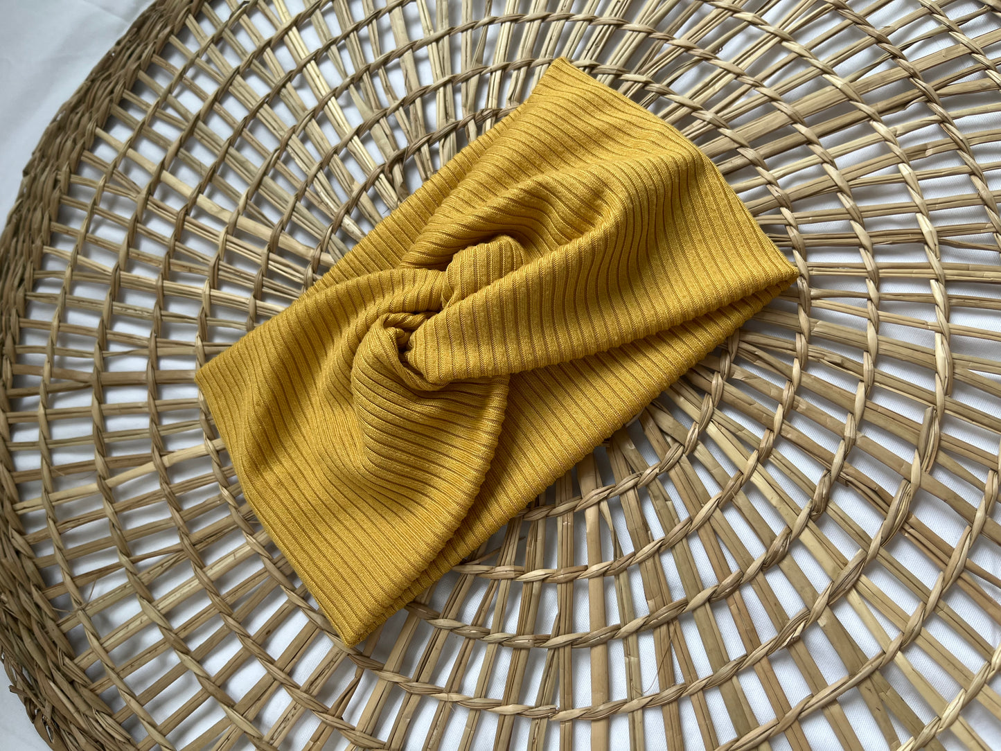 Ribbed Mustard Headband